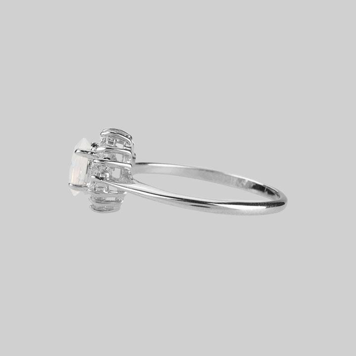 AURELIA. Opal Cluster Silver Ring - Image 2