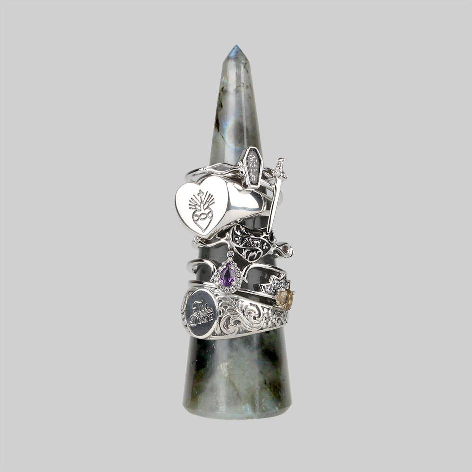 Labradorite Wand Ring Holder - Image 2