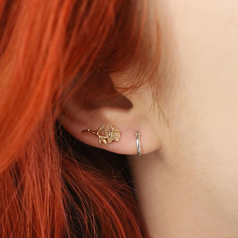 Small Silver Hoops - Image 2