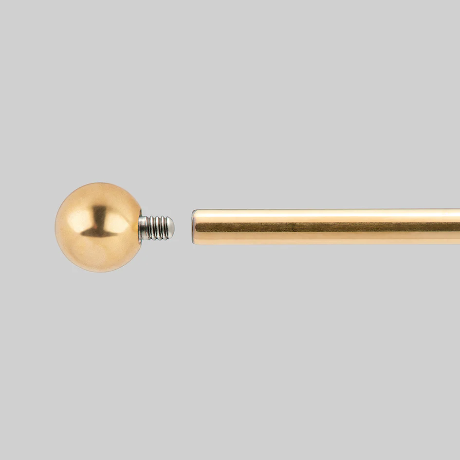Titanium Curved Barbell - Gold - Image 5