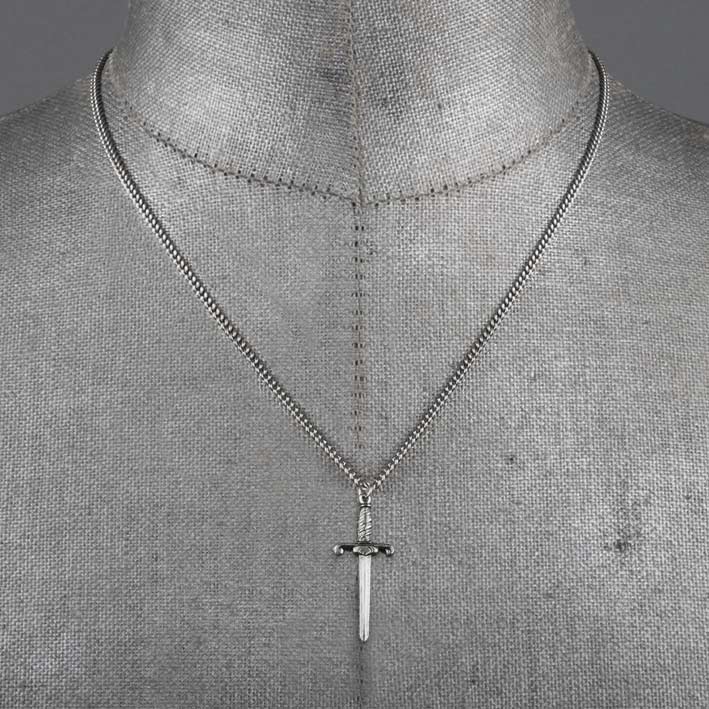 TRUST. Dagger Necklace - Silver - Image 2