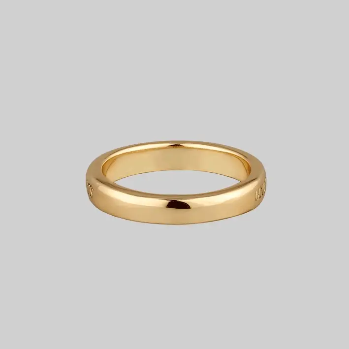 United Hearts Death Only Parts Posie Ring - Gold - Image 2