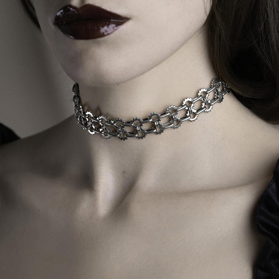 VIRTUS. Solar Chain Choker - Silver - Image 2